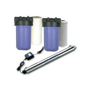 High Flow Rainwater harvest filtration with UV filter