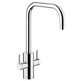 Abode Pronteau 2 Lever 4 in 1 Hot Water Filter Kitchen Mixer Tap, Chrome